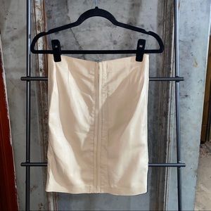 Gucci Beige Tan Leather Pencil Skirt